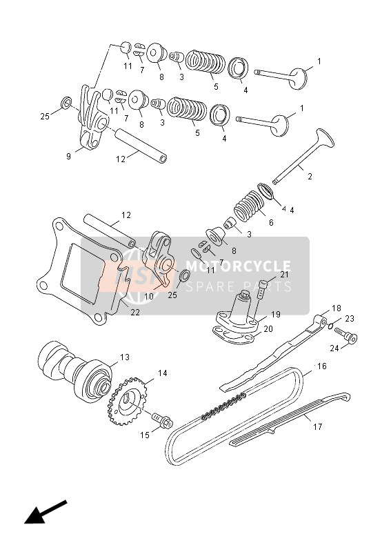 Yamaha YN50F 2012 Valve for a 2012 Yamaha YN50F